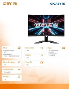 Gigabyte G27FC - Monitory - miniaturka - grafika 4