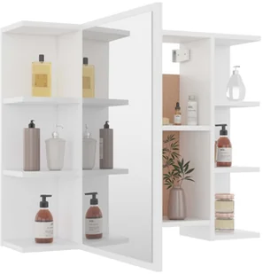 vidaXL 3-częściowy zestaw mebli łazienkowych, biały, płyta wiórowa vidaXL - Meble łazienkowe - miniaturka - grafika 7