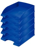 Półki łazienkowe - Leitz Plus kuwety na dokumenty, wysokość 7 cm, zestaw 5 sztuk, granatowy 52270035 - miniaturka - grafika 1