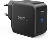 Ładowarki do telefonów - Choetech Choetech ładowarka sieciowa GaN USB Typ C 60W Power Delivery + kabel USB Typ C - USB Typ C 1,8m czarny (Q6006) Q6006 - miniaturka - grafika 1