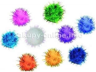 Titanum Pompony akrylowe brokatowe średnicy 20mm 40szt mix kolorów TITANUM - Dekoratorstwo - miniaturka - grafika 3