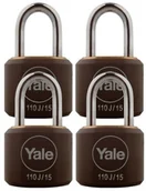 Kłódki - Yale Zestaw kłódek 15 mm 4 szt. - miniaturka - grafika 1