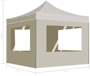 vidaXL Profesjonalny, składany namiot imprezowy ze ścianami, 3 x 3 m - Pawilony ogrodowe - miniaturka - grafika 11
