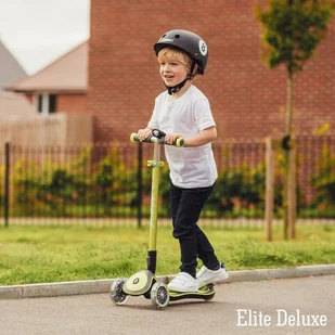 Globber Hulajnoga 3-kołowa Elite Deluxe 444-210 Deep Pink - Hulajnogi - miniaturka - grafika 3