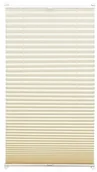 Żaluzje - Gardinia Easyfix 31263 żaluzja plisowana z 2 przesuwanymi szynami, 60 cm x 130 cm, kolor: kremowy (kość słoniowa) 31263 - miniaturka - grafika 1