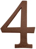 Akcesoria do bram - Stahl Cyfra 4  190 mm aluminium złoty brąz - miniaturka - grafika 1