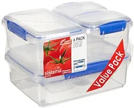 Pojemniki kuchenne - Sistema klip IT pojemniki na żywność, niebieski, 6 szt. 123 01 - miniaturka - grafika 1