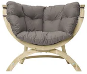 Fotele i krzesła ogrodowe - Amazonas Fotel Siena Uno Weatherproof, szary - miniaturka - grafika 1