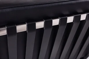 King Home Fotel BARCELON PRESTIGE PLUS czarny - 100% skóra naturalna, włoska selekcjonowana, podstawa chrom T03-1.BLACK.PP - Fotele - miniaturka - grafika 6