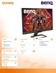 BenQ EX2780Q (9H.LJ8LA.TBE) - Monitory - miniaturka - grafika 8