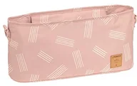 Torby i organizery dla mam - Lässig Organizer do wózka dziecięcego Buggy Organizer torba do wózka dziecięcego wraz z mocowaniem do wózka dziecięcego/Casual Buggy Organizer Soft Stripes różowy - miniaturka - grafika 1