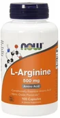 Aminokwasy - Now Foods L-arginina 500mg (100 kap) 871E-205C9 - miniaturka - grafika 1