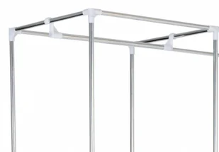 Szafa tekstylna z 8 półkami SONIA Szara z kurtyną 5902340321133 - Szafy - miniaturka - grafika 8