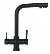 Baterie kuchenne - STELLMAN Bateria kuchenna czterodrożna MADIO czarna 1950B - miniaturka - grafika 1