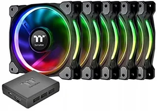 Thermaltake Riing Plus (RGB LED z oprogramowaniem, zestaw -częściowy), RGB 12 cm CL-F054-PL12SW-A - Wentylatory komputerowe - miniaturka - grafika 3