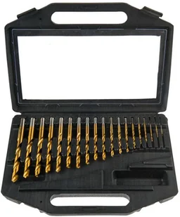 VERTO Wiertła do metalu HSS-TiN, 1.0-10.0 mm, zestaw 19 szt. 60H739 - Wiertła - miniaturka - grafika 2