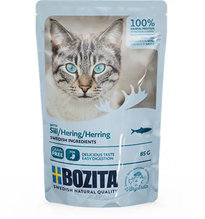 Bozita Kawałki w sosie ze śledziem saszetka) 12x85g 42635-uniw - Mokra karma dla kotów - miniaturka - grafika 2