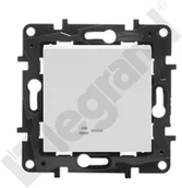 Wyłączniki światła i elektryczne - Legrand Łącznik jednobiegunowy Niloe Step 863111 podświetlany 10AX biały - miniaturka - grafika 1