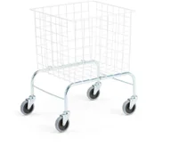 Inne urządzenia handlowo-usługowe - AJ Wózek do pralni ze zdejmowanym koszem 228885 - miniaturka - grafika 1