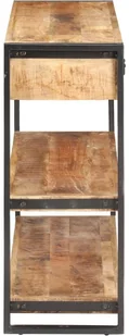 vidaXL Szafka, 120x30x75 cm, lite, surowe drewno mango 321802 - Szafki do salonu - miniaturka - grafika 11