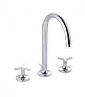 Baterie umywalkowe - Kludi Nova Fonte Deco Bateria umywalkowa wysoka 3-otworowa chrom 201430539 - miniaturka - grafika 1