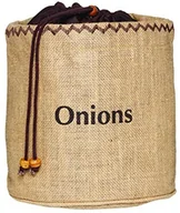 Pojemniki kuchenne - Kitchen Craft Natural Elements cebuli worek z płótna workowego Z czarnym karmy JVOS - miniaturka - grafika 1