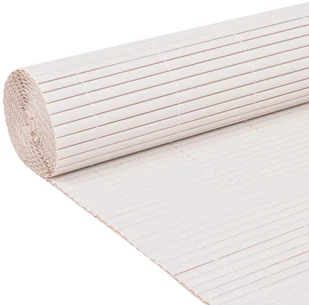 vidaxl Ogrodzenie dwustronne, białe, 90x300 cm - Ogrodzenia - miniaturka - grafika 4