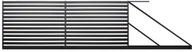 Ogrodzenia - Polbram Steel Group Brama przesuwna Steel Group Lara 2 prawa 4 x 1 54 m czarna - miniaturka - grafika 1