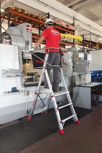 Faraone 996 99675039 Drabina magazynowa jezdna z wejściem jednostronnym wysokość robocza 4,18m) 75039-uniw - Drabiny - miniaturka - grafika 2