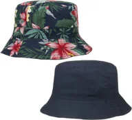 Czapki damskie - Kapelusz Dwustronny Flower Bucket by Lipodo, ciemnoniebieski, S (55-56 cm) - miniaturka - grafika 1