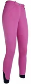 Bryczesy - HKM 10539 Spodnie jeździeckie koty, obszycie kolan z silikonu, dziewczęce 116-176 damskie 34-48, różowy, 38 - miniaturka - grafika 1