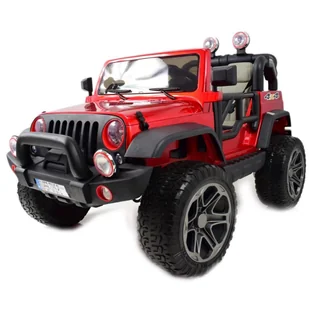 Super-Toys Mega Jeep Perfect 002 Exclusive Wolny Start Miękkie Koła Lakierowany Hp-002 - Pojazdy elektryczne dla dzieci - miniaturka - grafika 4