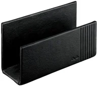 Półki łazienkowe - Läufer Bieżnik 33096  Ambiente La Linea stojak na listy 16 x 6,5 x 8,5 cm, wykonana z prawdziwej skóry, czarny 33096 - miniaturka - grafika 1