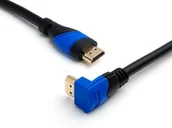 Kable - KabelDirekt seria TOP kabel HDMI kątowy 270°, 2m, kompatybilny z HDMI 2.1, 2.0a, 2.0, 1.4a (Ultra HD, 4K, 3D, Full HD, 1080 p, HDR, ARC Highspeed Ethernet) 169 - miniaturka - grafika 1