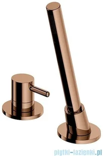 Omnires Bateria wannowa 4-otworowa Miedź Y1232CP - Baterie wannowe i prysznicowe - miniaturka - grafika 4