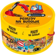 Puzzle - Wilga Grupa Wydawnicza Foksal puzzle Pojazdy na budowie, Zestaw - miniaturka - grafika 1