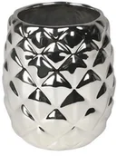 Kubki na szczoteczki do zębów - Uniglob Uniglob Kubek na szczoteczki Pineapple srebrny 9 cm x 9 cm x 10,5 cm - miniaturka - grafika 1