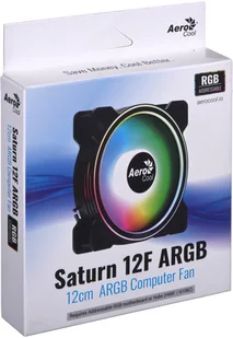Aerocool Wentylator PGS SATURN 12F ARGB 6P (120mm) AEROPGSSATURN-12F-AR - Chłodzenie procesora - miniaturka - grafika 2