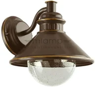 Lampy ogrodowe - Eglo Ścienna LAMPA zewnętrzna ALBACETE 96262 elewacyjna OPRAWA klasyczna KINKIET do ogrodu krople rain IP44 brąz miedź antyczna 96262 - miniaturka - grafika 1