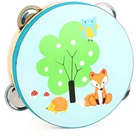 Instrumenty muzyczne dla dzieci - Small Foot by Legler Small Foot 10721 Tamburyn dla dzieci, dziecięcy design, popularna instrument muzyczny o wspieranie poczucia-pracy serca i zegara - miniaturka - grafika 1