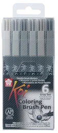 Talens Sakura, pisaki, Color Brush, 6 sztuk - Przybory szkolne - miniaturka - grafika 2