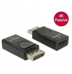 Delock Adapter Displayport 1.2 M)-> HDMI(F) 4K Pasywny Czarny (62609) - Adaptery i przejściówki - miniaturka - grafika 3