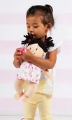 Maskotki i pluszaki - Manhattan Toy Pluszowa lalka dla dzieci Brunetka w sukience w kwiatki Baby Stella 153000- lalki dla dziewczynek 153000 - miniaturka - grafika 1
