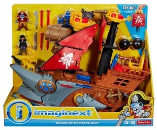 Fisher Price Fisher-Price Imx Rekin Statek Piratcki Dhh61 Wb4 - Zabawki interaktywne dla dzieci - miniaturka - grafika 4