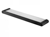 Półki łazienkowe - Bisk Półka łazienkowa 54 x 11 cm FUTURA znal + szkło matowe czarna - miniaturka - grafika 1