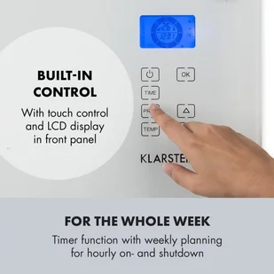 Klarstein Klarstein Norderney Grzejnik konwekcyjny termostat timer 1000 W 20 m kolor biały ACO14-Norderney1000W - Ogrzewanie przenośne - miniaturka - grafika 4