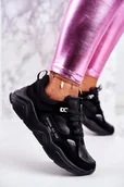 Sneakersy damskie - Big Star Damskie Sneakersy Czarne Wygodne Modne 36 - miniaturka - grafika 1