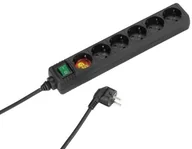 Kable - Vivanco ebl3 W 3-listwa zasilająca z zabezpieczeniem przed dziećmi (przewód zasilający 1,4 m, przekrój 1,5 MM) Biały czarny 4008928270198 - miniaturka - grafika 1