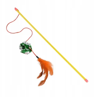 Zabawka Dla Kota Wędka Zielone Piórko 40 cm - Zabawki dla kotów Zabawka Dla Kota Wędka Zielone Piórko 40 cm - Zabawki dla kotów - miniaturka - grafika 2