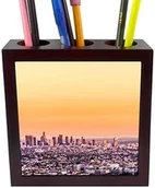Pojemniki biurowe - 3dRose 3dRose ph_223429_1 5-calowy"Los Angeles Sunset" uchwyt na długopisy do płytek ph_223429_1 - miniaturka - grafika 1
